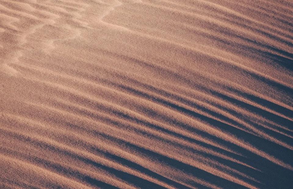 Sand dune patterns and shadows